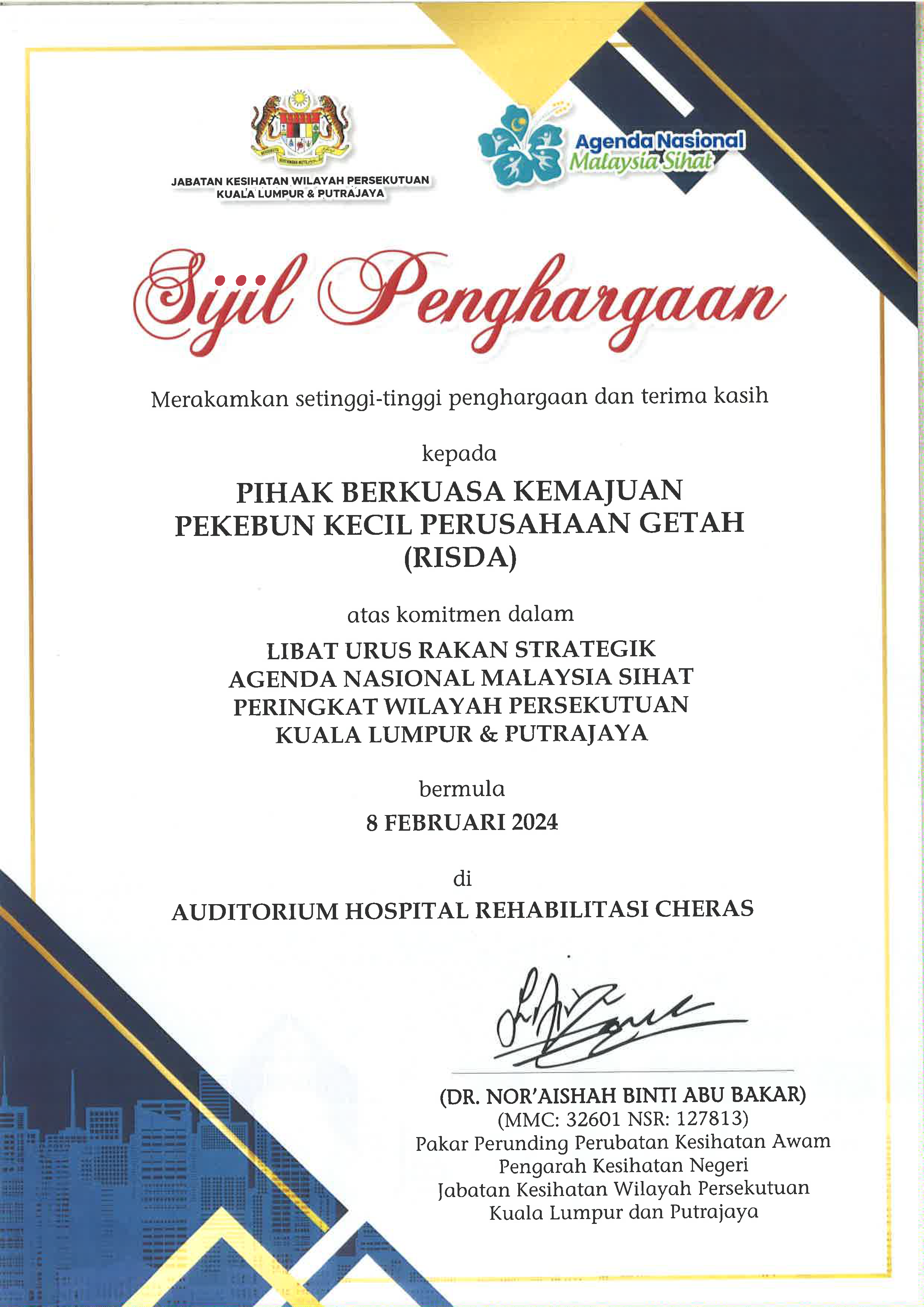 LIBAT URUS RAKAN STRATEGIK AGENDA NASIONAL MALAYSIA