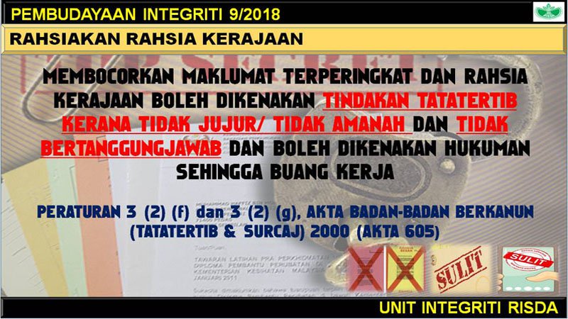 pembudayaan integriti 9-2018