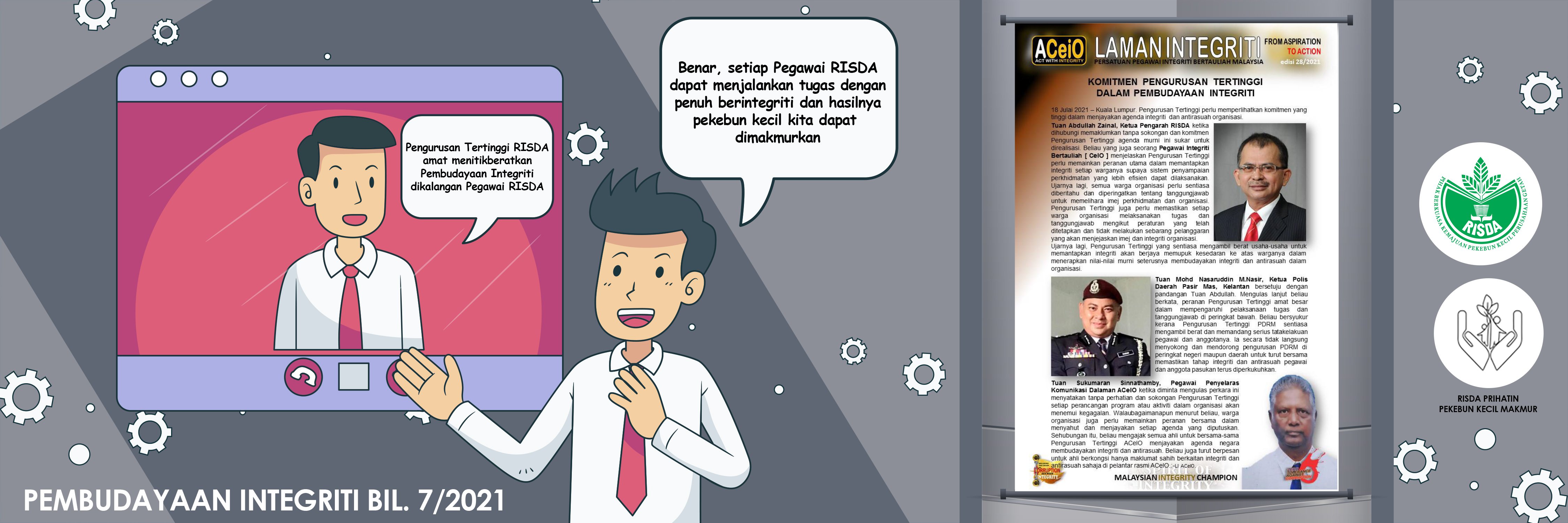 PEMBUDAYAAN INTEGRITI BILANGAN 7 2021